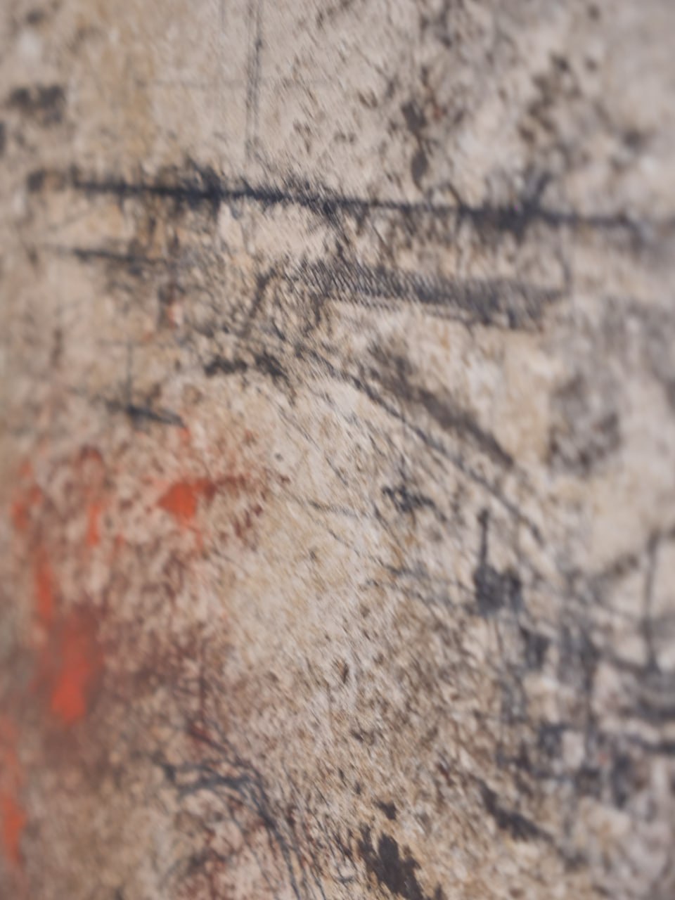 Macro fibre and graphite marks on paper