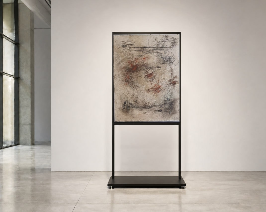 Latent Memory physical artwork installed in a gallery